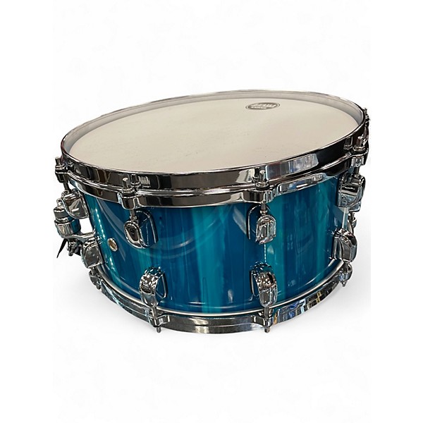 Used TAMA 14X5.5 Starclassic Performer Snare Sky Blue Aurora Drum