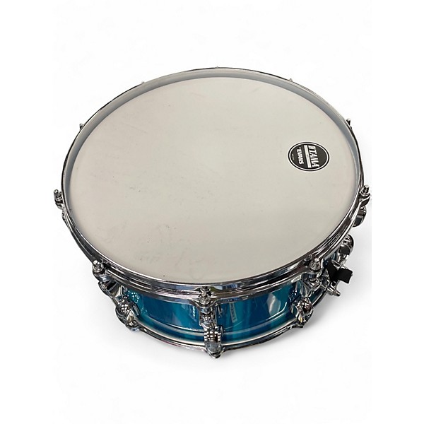 Used TAMA 14X5.5 Starclassic Performer Snare Sky Blue Aurora Drum