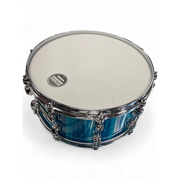 Used TAMA 14X5.5 Starclassic Performer Snare Sky Blue Aurora Drum