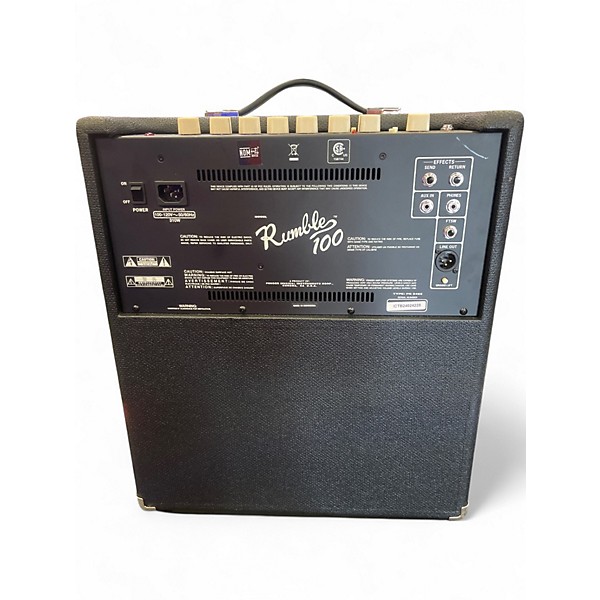 Used Fender Rumble V3 100W 1x12 Bass Combo Amp