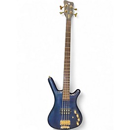 Used 1999 Warwick Corvette FNA 4 String Ocean Blue Satin Electric Bass Guitar