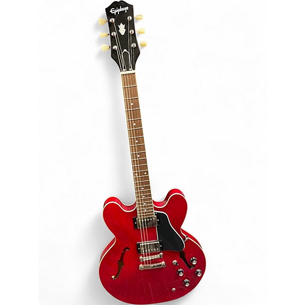 Used Epiphone Inspired by Gibson 1962 es335 Heritage Cherry Hollow Body Electric Guitar