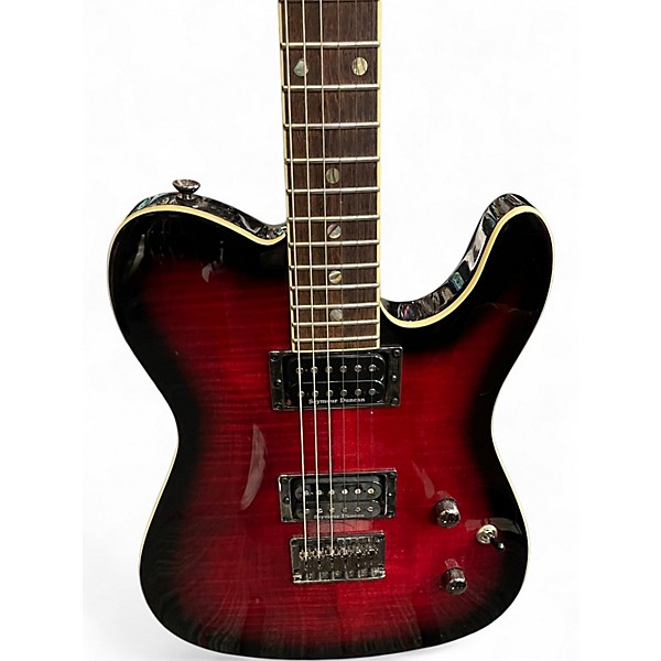 Used Fender Special Edition Custom Telecaster FMT HH Crimson Red Burst Solid Body Electric Guitar