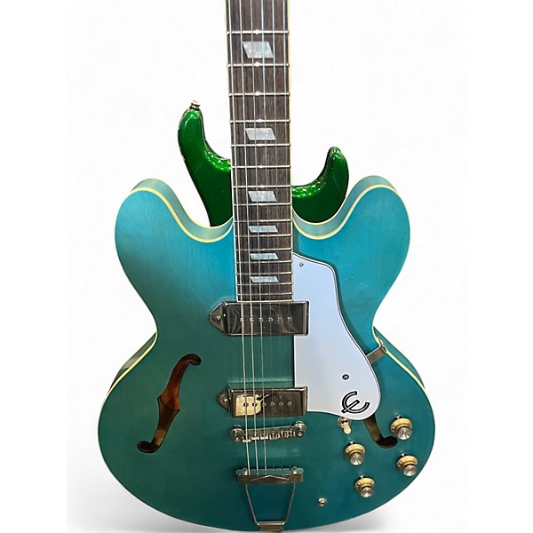 Used Epeiphone CASINO WORN BLUE Hollow Body Electric Guitar