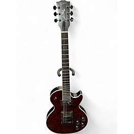 Used Gibson Les Paul Blood Moon Satin Quilt Top Black Cherry Solid Body Electric Guitar