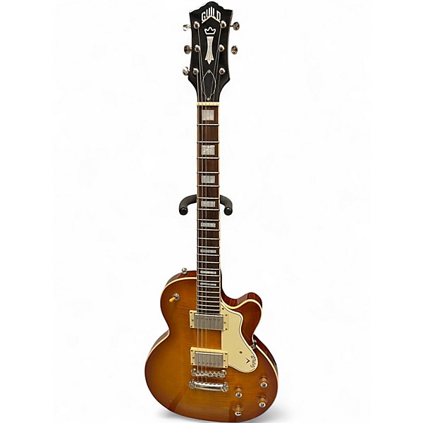 Used Guild Bluesbird 2 Tone Sunburst Solid Body Electric Guitar