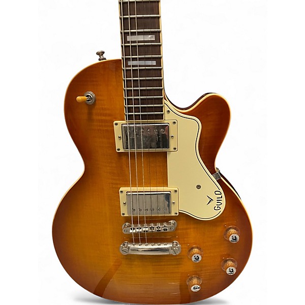 Used Guild Bluesbird 2 Tone Sunburst Solid Body Electric Guitar
