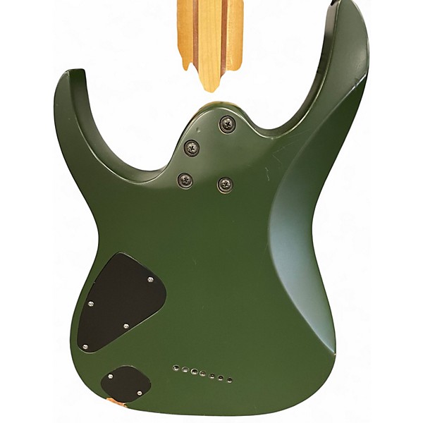 Used Ibanez Apex2 Munky Signature 7 String army green Solid Body Electric Guitar