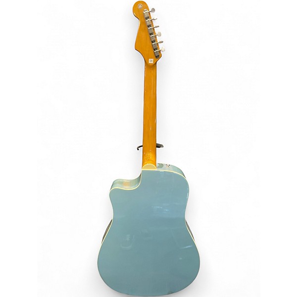 Used Fender Sonoran SCE Lake Placid Blue Acoustic Electric Guitar