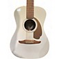 Used Fender Malibu CE White Acoustic Electric Guitar