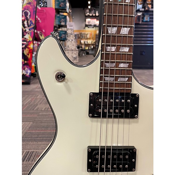 Used Schecter Guitar Research Tempest Custom Vintage White Solid Body Electric Guitar