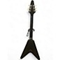Used Epiphone 1958 Korina Flying V Black Solid Body Electric Guitar