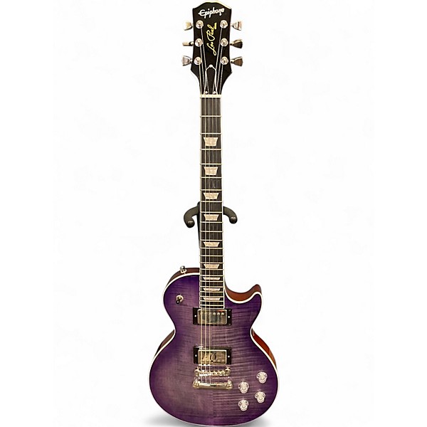 Used Epiphone Les Paul Modern Figured Purple Burst Solid Body Electric Guitar