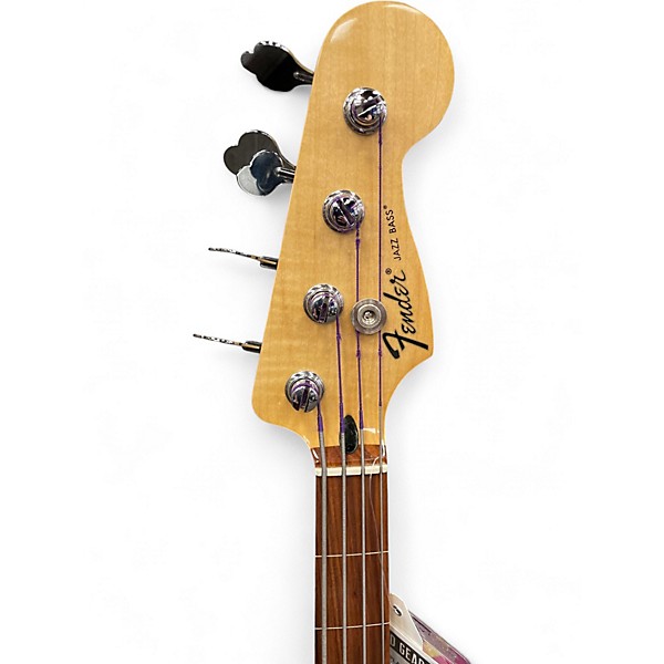 Used Fender Player Plus Jazz Bass Plus Top Blue Burst Electric Bass Guitar