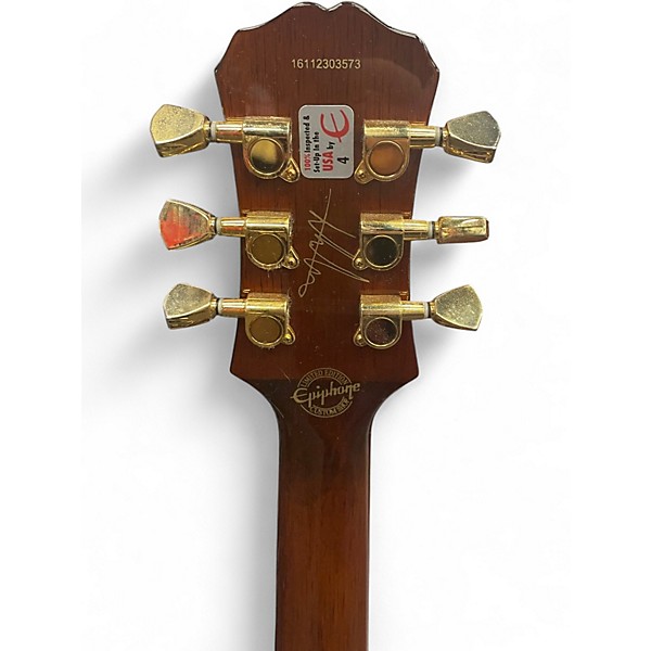 Used Epiphone Lee Malia Signature Les Paul Custom Artisan Natural Solid Body Electric Guitar