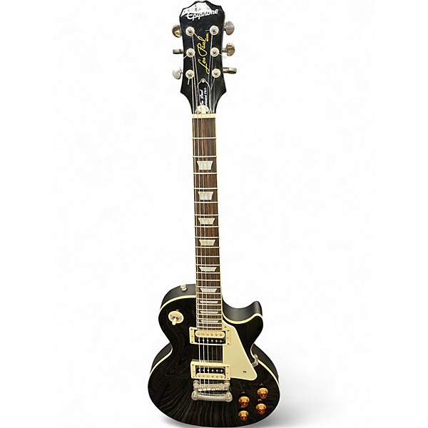 Used Epiphone Les Paul Traditional Pro Black Solid Body Electric Guitar