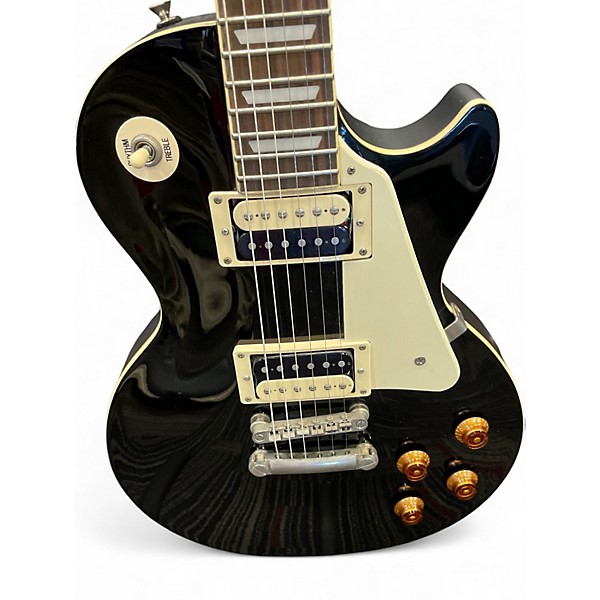 Used Epiphone Les Paul Traditional Pro Black Solid Body Electric Guitar