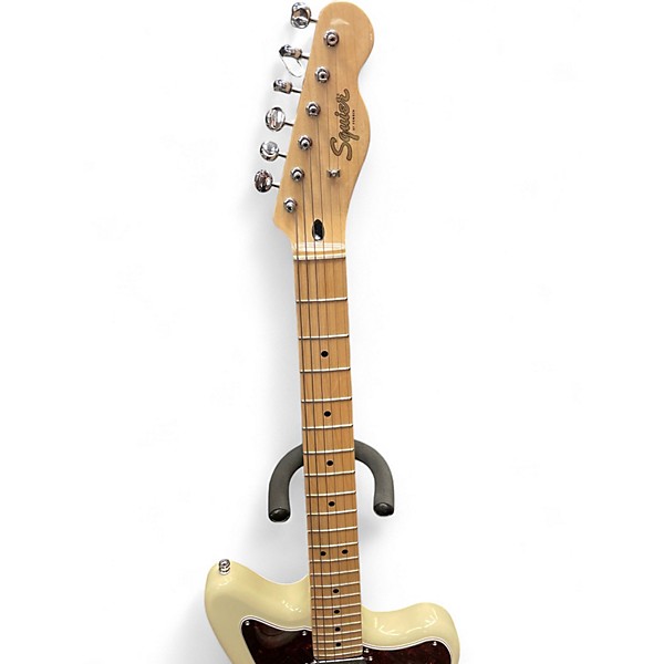 Used Squier PARANORMAL OFFSET TELECASTER Antique White Solid Body Electric Guitar
