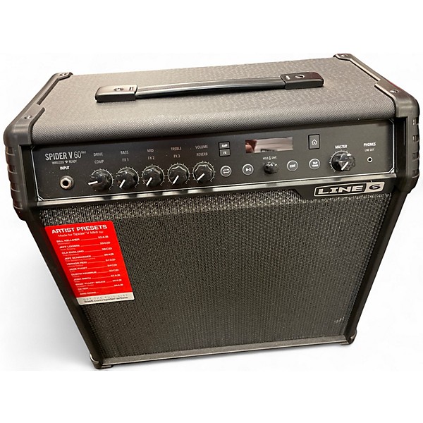 Used Line 6 Spider V 60 1x10 Guitar Combo Amp