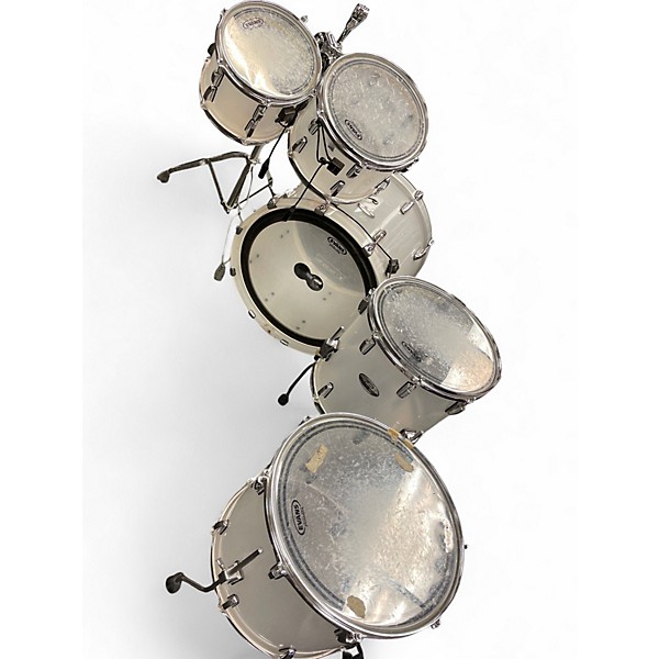 Used Pearl 5 Piece Crystal Beat Clear Drum Kit