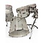 Used Pearl 5 Piece Crystal Beat Clear Drum Kit