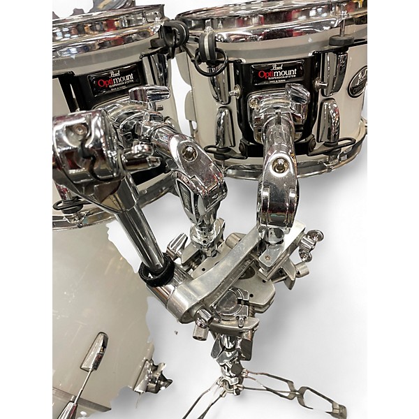 Used Pearl 5 Piece Crystal Beat Clear Drum Kit