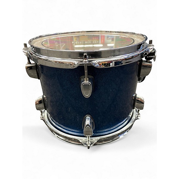 Used SPL 4 Piece VELOCITY SHELL PACK COBALT SEQUIN Drum Kit