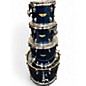 Used SPL 4 Piece VELOCITY SHELL PACK COBALT SEQUIN Drum Kit
