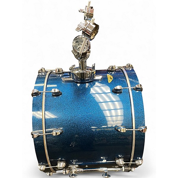 Used SPL 4 Piece VELOCITY SHELL PACK COBALT SEQUIN Drum Kit