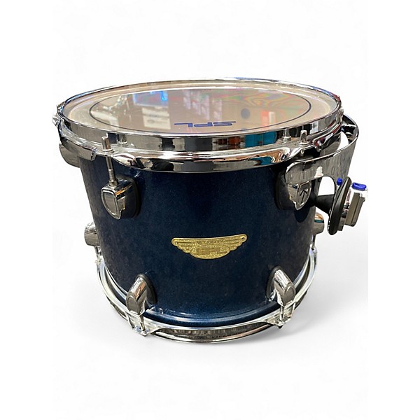 Used SPL 4 Piece VELOCITY SHELL PACK COBALT SEQUIN Drum Kit