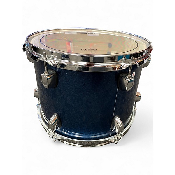 Used SPL 4 Piece VELOCITY SHELL PACK COBALT SEQUIN Drum Kit