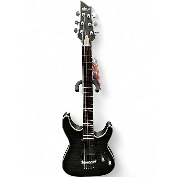 Used Schecter Guitar Research C1 Platinum Black Solid Body Electric Guitar
