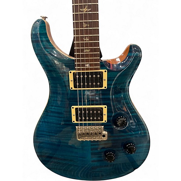 Used PRS Custom 24 Black Solid Body Electric Guitar
