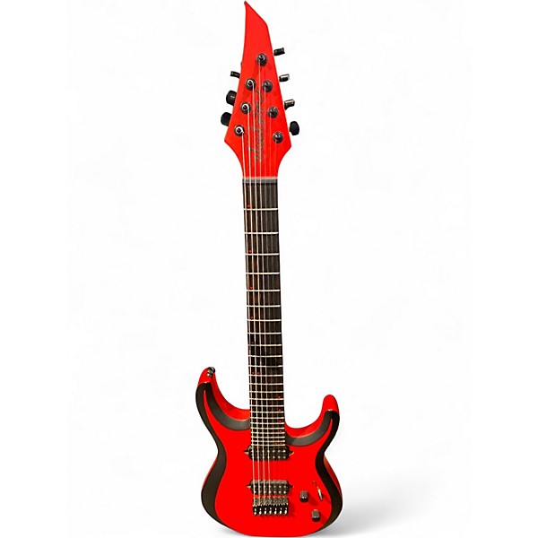 Used Jackson MDK7P HT Red with Black Bevels Solid Body Electric Guitar