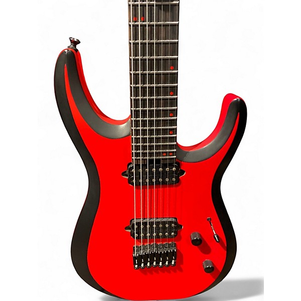 Used Jackson MDK7P HT Red with Black Bevels Solid Body Electric Guitar