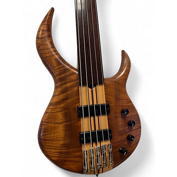 Used 1990s Sukop Classic Fretless 5-String Natural Electric Bass Guitar
