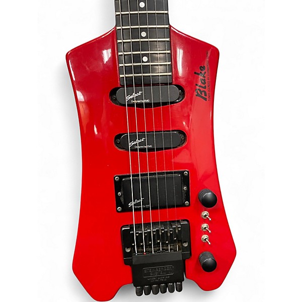 Used Steinberger Blake Red Electric Bass Guitar