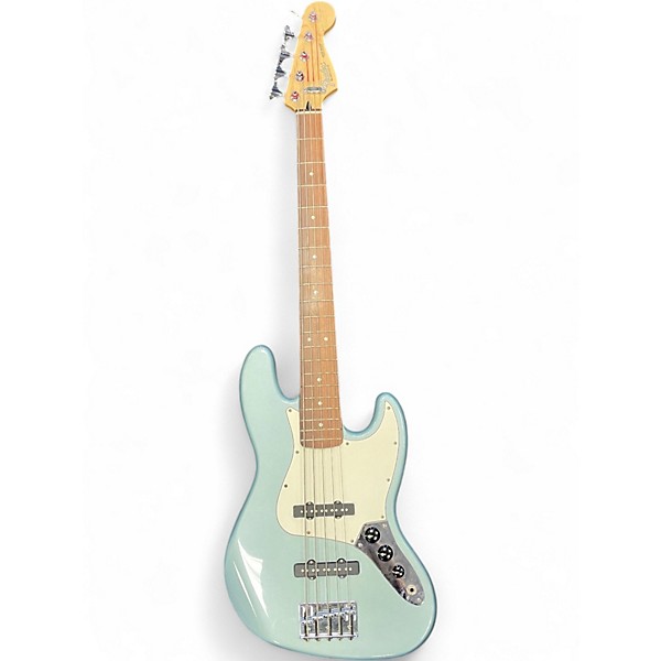 Used 2005 Fender Standard Jazz Bass 5-String BLUE AGAVE Electric Bass Guitar