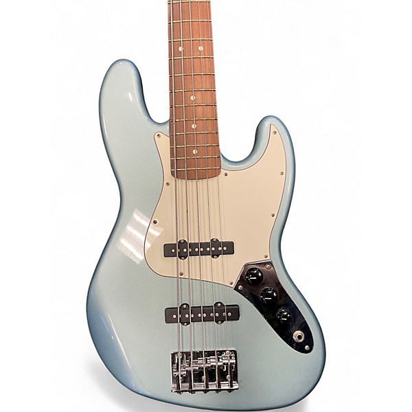Used 2005 Fender Standard Jazz Bass 5-String BLUE AGAVE Electric Bass Guitar