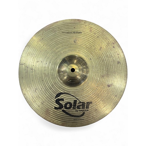 Used Solar by Sabian 14in 14" HI HAT PAIR Cymbal
