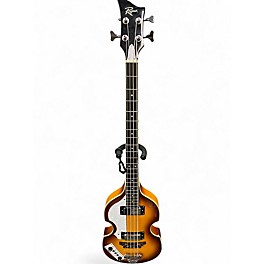 Used Rogue Violin Bass 2 Color Sunburst Electric Bass Guitar