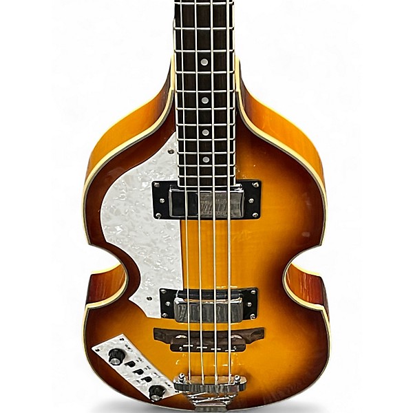 Used Rogue Violin Bass 2 Color Sunburst Electric Bass Guitar