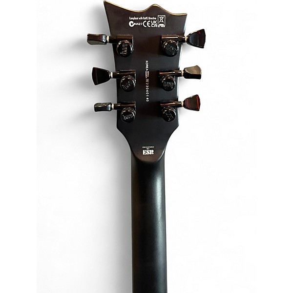 Used Ltd EC10008 DELUXE Black Solid Body Electric Guitar