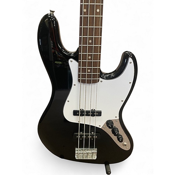 Used Squier Affinity Jazz Bass Black Electric Bass Guitar