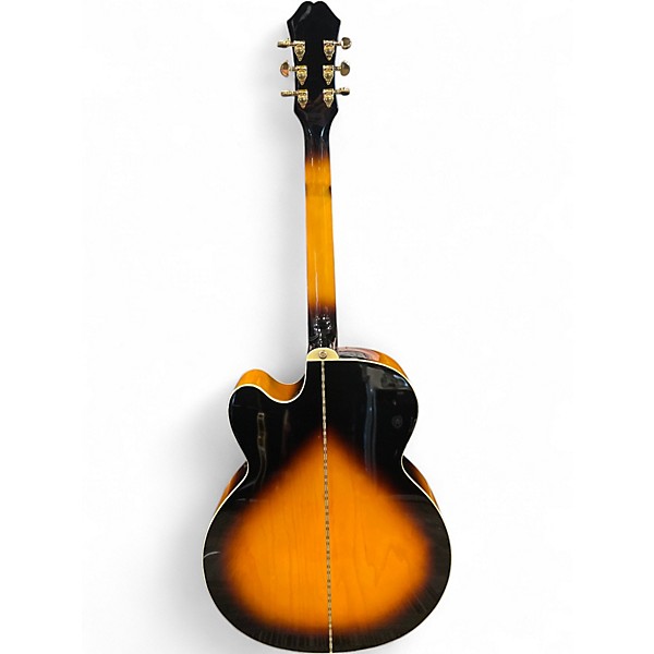 Used Epiphone J200EC 2 Color Sunburst Acoustic Electric Guitar