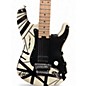 Used EVH Striped Series Black and White Solid Body Electric Guitar
