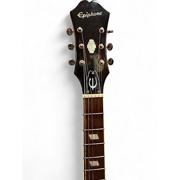 Used 2022 Epiphone Riviera Sparkling Burgundy Hollow Body Electric Guitar