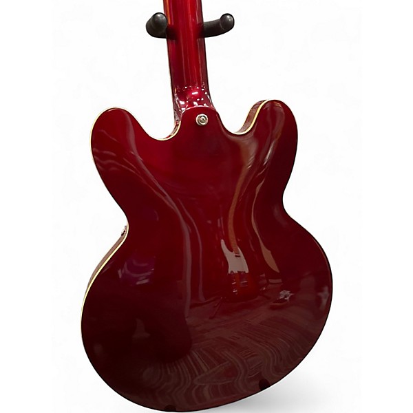 Used 2022 Epiphone Riviera Sparkling Burgundy Hollow Body Electric Guitar