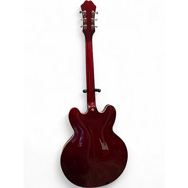 Used 2022 Epiphone Riviera Sparkling Burgundy Hollow Body Electric Guitar