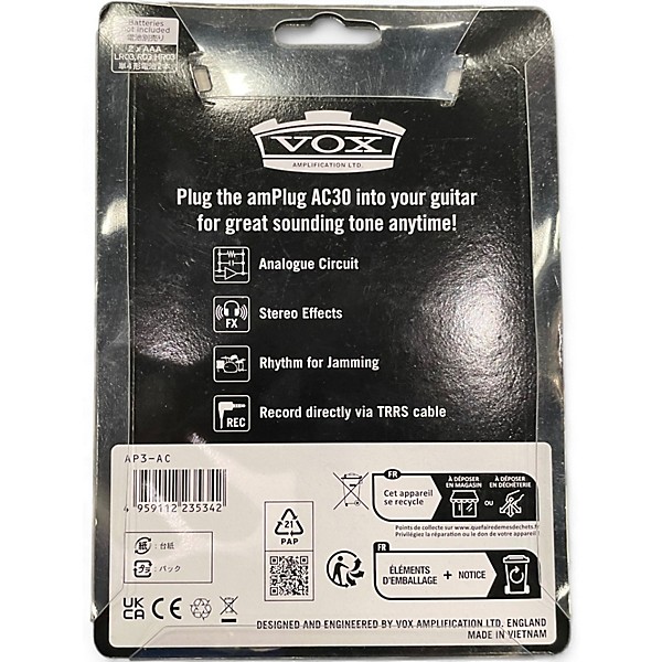 Used VOX AMPLUG Battery Powered Amp